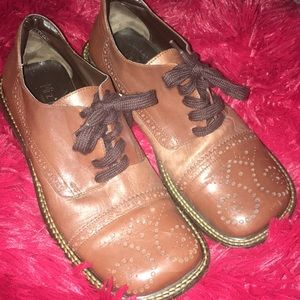 Men brown leather shoes 👞
